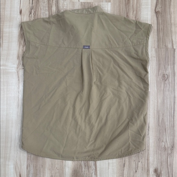 FIGS Rafaella Scrub Top in Sandstone - Picture 4 of 5